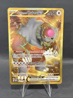 Bloodmoon Ursaluna ex 222/167 (Hyper Rare) Sv06: Twilight Masquerade Holo NM - Image 1