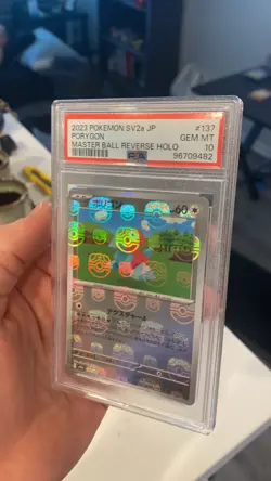 Porygon Master Ball Reverse Holo #137 Japanese SV2A Pokemon 151 PSA 10 - Image 3