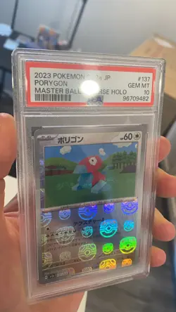 Porygon Master Ball Reverse Holo #137 Japanese SV2A Pokemon 151 PSA 10 - Image 4