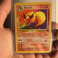 1999 Pokemon TCG- Flareon - 19/64 - Non Holo - Unlimited Jungle NM/M - VINTAGE - Image 1
