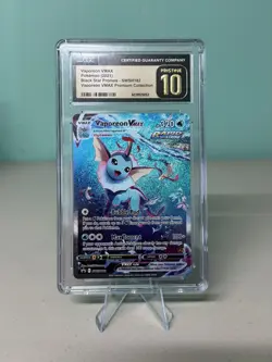 Pokemon Vaporeon VMAX SWSH182 Black Star Promo Premium Coll. CGC 10 Pristine - Image 1