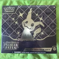 Pokemon TCG Scarlet & Violet Paldean Fates ETB Elite Trainer Box NEW Sealed - Image 1