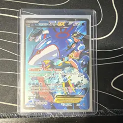 Team Aqua's Kyogre EX 6/34 Double Crisis Holo Ultra Rare EX Pokemon Card - Image 1