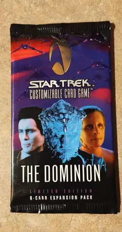 STAR TREK CCG DOMINION Booster Pack Of 9 Cards -SEALED - Image 1