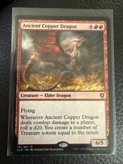 MTG Ancient Copper Dragon Magic The Gathering - Image 1