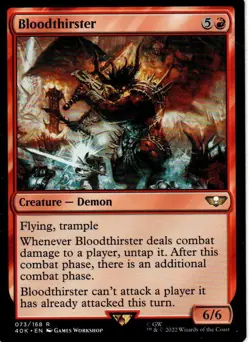 MTG: Warhammer 40,000: Bloodthirster: Lightly Played Condition - Image 1