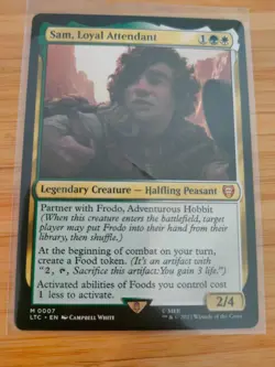 MTG Sam, Loyal Attendant 0007 Lord of the Rings M/NM Free UK P&P - Image 1