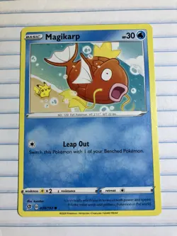 Pokemon TCG Magikarp w/ Pikachu 039/192 Regular Common SWSH02: Rebel Clash NM - Image 1