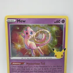 Mew 2021 Pokemon Celebrations 25th Anniversary Holo Rare 011/025 TCG - Image 2