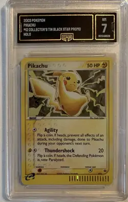GMA 7 Pikachu Black Star Promo 012 Holographic Pokemon Card - Image 1