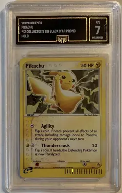 GMA 7 Pikachu Black Star Promo 012 Holographic Pokemon Card - Image 2