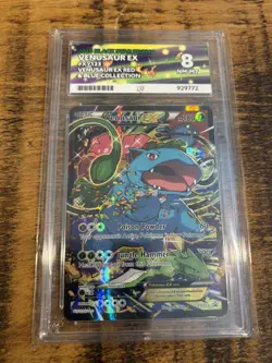Pokemon Venusaur EX Holo Card Black Star Promo XY123 Ace Grading 8 - Image 1