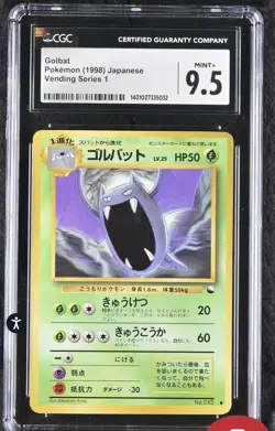 CGC 9.5 Golbat 1998 Vending Series 1 Japanese 42 Pokemon Card - Image 1