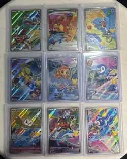 Pokemon First Partner's Illustration Collection Series 1 FULL SET (9) TCG NM - Image 1