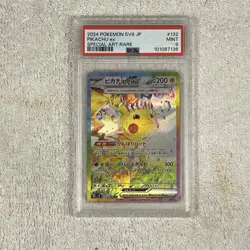 PSA 9 Pikachu ex SAR 132/106 Super Electric Breaker sv8 Pokemon Card Japanese JP - Image 1