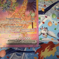 Pokemon Alolan Exeggutor ex Holo 242/191 Sv08 EX - Image 4