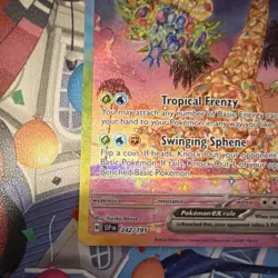 Pokemon Alolan Exeggutor ex Holo 242/191 Sv08 EX - Image 5