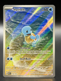 Squirtle 170/165 Illustration Rare Sv: Scarlet & Violet 151 Holo Pokemon TCG NM - Image 1