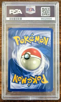 1999 Pokemon Alakazam Base Set Holo Card #1/102 Rare PSA 7 - Image 2