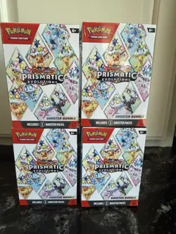 Pokemon: Prismatic Evolutions Booster Bundle (6 Pack) 4xLot - Image 1
