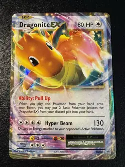 Dragonite EX 72/108 Holo Rare EX Evolutions Pokemon MP - Image 1