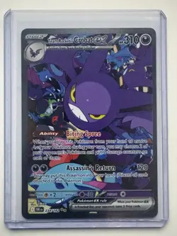 Ultra-Rare! Pokemon Team Rocket's Crobat EX 234/182 Full Art Holo 310 HP - Image 3
