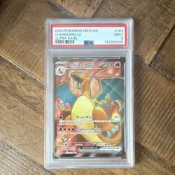 Pokemon Charizard ex 183/165 Sv: Scarlet & Violet 151 Ultra Rare Holo PSA 9 - Image 1