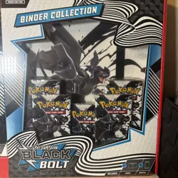 Pokemon TCG Scarlet & Violet Black Bolt Binder Collection Box Sealed 5 Packs New - Image 1
