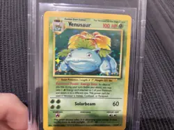 Pokemon Base Set Venusaur 1999 Unlimited Holo 15/102 - Beckett 8.5 - Image 4