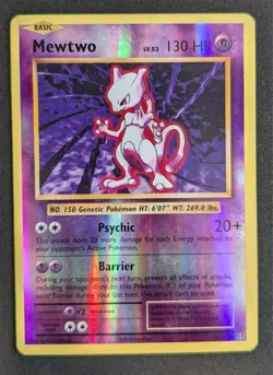 Pokemon TCG Mewtwo 51/108 XY Evolutions Reverse Holo Rare LP/MP - Image 1