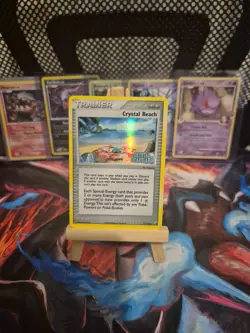 Pokemon TCG Crystal Beach EX Crystal Guardians 75/100 Holo Uncommon 2006 - Image 2