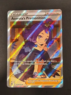 Acerola's Premonition Ultra Rare TG24/TG30 Pokemon Brilliant Stars NM Trainer - Image 1