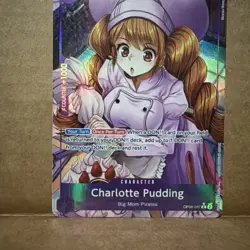 One Piece TCG English OP08-067 Charlotte Pudding Alt Art Parallel (A1) - Image 3