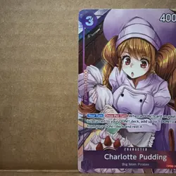 One Piece TCG English OP08-067 Charlotte Pudding Alt Art Parallel (A1) - Image 5