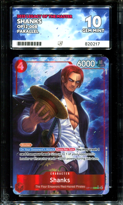ACE 10 Shanks OP12-008 Rare Alt Art Legacy of the Master One Piece ENGLISH - Image 1