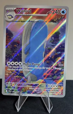 Pokemon Wailord 162/159 Sv09 Journey Together Illustration Rare Holo NM - Image 1