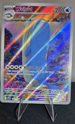 Pokemon Wailord 162/159 Sv09 Journey Together Illustration Rare Holo NM - Image 3