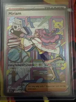 Pokemon TCG Miriam Trainer Full Art Holo Scarlet & Violet Base Set - Image 1