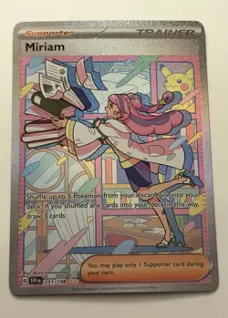 Pokemon Card TCG Miriam Holo Card 251/198 Scarlet & Violet Base Set NM - Image 1