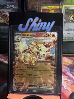 Pokemon TCG Arcanine EX Scarlet & Violet Base Set Holo Double Rare Card 032/198 - Image 1