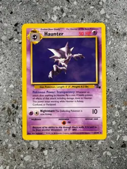 Pokemon TCG Cards Haunter 21/62 Fossil Rare NM - Image 1