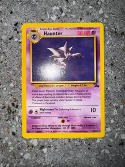 Pokemon TCG Cards Haunter 21/62 Fossil Rare NM - Image 3