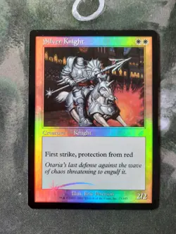 MTG Magic the Gathering - 1 x FOIL Silver Knight - Scourge Premodern - EX - Image 1