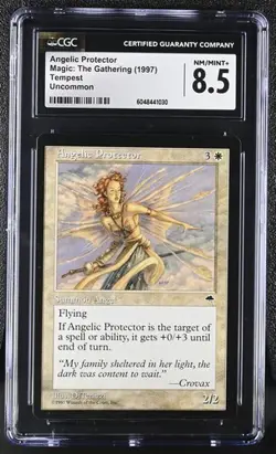 MTG Magic The Gathering Angelic Protector 1997 Tempest CGC 8.5 - Image 1