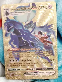 Pokemon Shadow Rider Calyrex VMAX Full Art Ultra Rare Trainer Gallery TG18/TG30 - Image 1