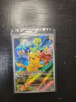2023 Pokemon Paldea Evolved ETB Pikachu SVP 027 BLACK STAR PROMO SEALED! - Image 1
