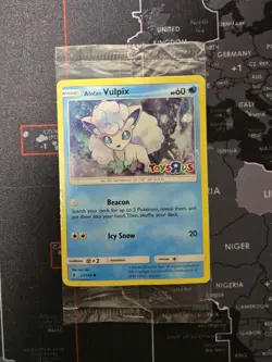 Pokemon Allan Vulpix Toys R Us Promo Stamped. Holo Cosmos. 2017. Sealed Card. - Image 1