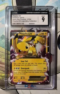 Pikachu EX XY84 Black Star Promo Legendary Collection Pokemon CGC 9 - Image 1