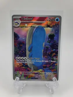 NM Pokemon Wailord 162/159 Journey Together Illustration Rare Holo Card - Image 1