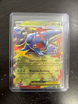 Mega Heracross ex 004/094 ME02: Phantasmal Flames - Pokemon TCG - Double Rare - Image 1